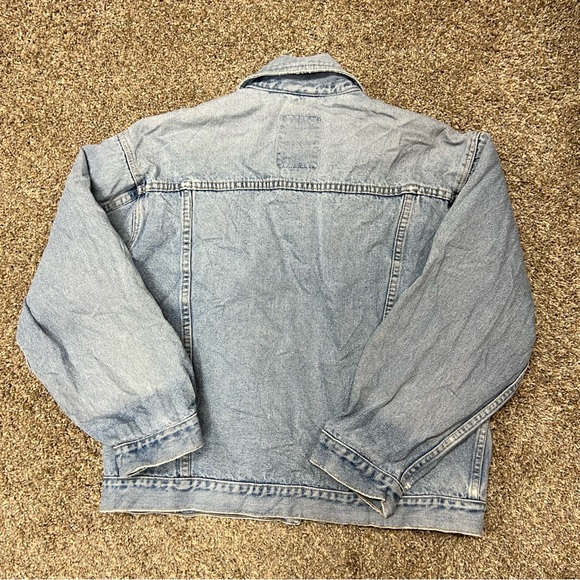 Vintage 80's Bonjour light wash denim jean jacket womens size medium button up - Picture 8 of 14